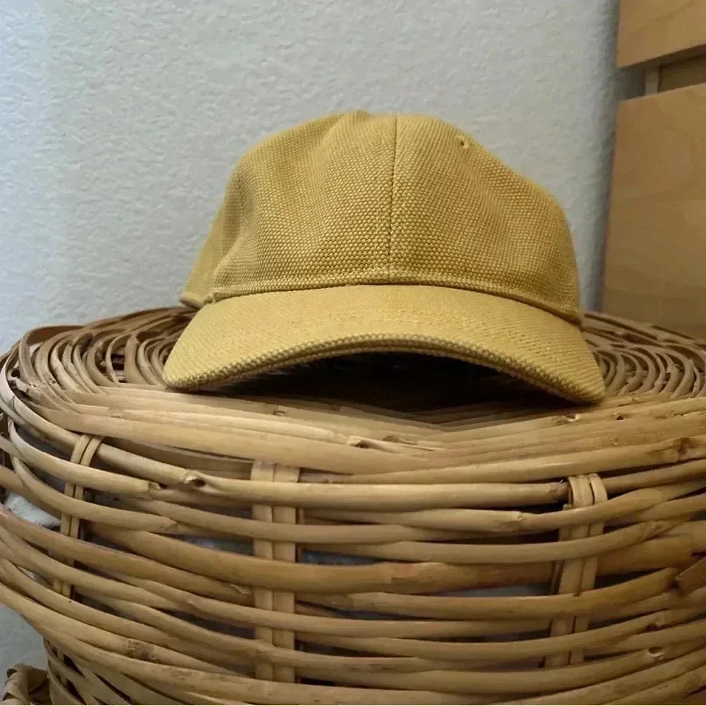 Madewell Yellow Mustard Tan Unisex Adjustable Cap Hat